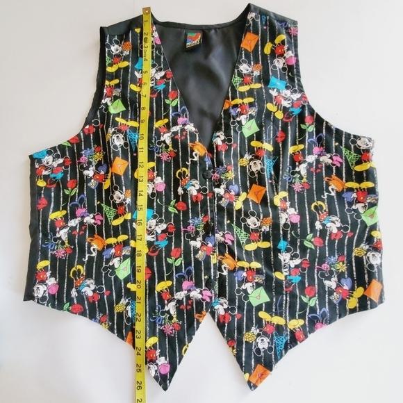 1371 * Mickey Unlimited Land'n Sea Mickey Mouse Print Vest No Size - Picture 8 of 8